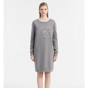 Calvin Klein dámské šedé šaty Dalis - XS (38)